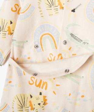 Pyjama à pont-dos pressionné en jersey de coton bébé vue3 - GEMO 4G BEBE - GEMO