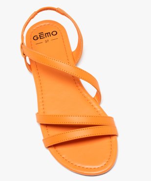 Sandales plates multibrides à enfiler femme vue5 - 1E PRIX BY GEMO - GEMO