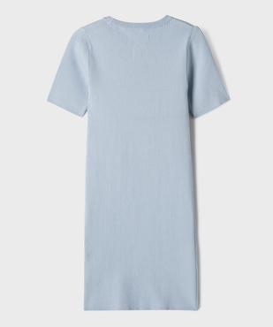 Robe pull en maille côtelée fille - LuluCastagnette x Alizée vue3 - LULUCASTAGNETTE - GEMO