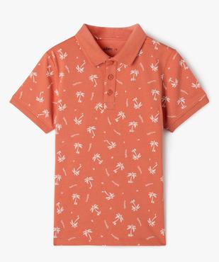 Polo manches courtes à motif exotique garçon vue2 - GEMO (ENFANT) - GEMO