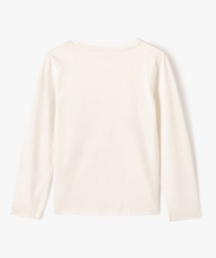 Tee-shirt à manches longues avec sequins réversibles fille vue4 - GEMO (ENFANT) - GEMO