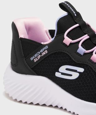 Baskets Slip-ins Bounder Wave 92 faciles à enfiler fille - Skechers vue6 - SKECHERS - GEMO