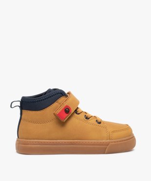 Baskets garçon mid-cut unies à col contrastant vue1 - GEMO (ENFANT) - GEMO