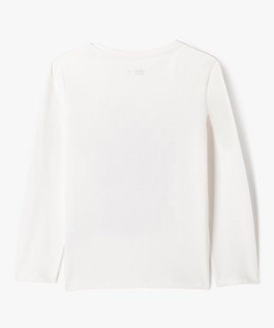 Tee-shirt manches longues spécial Noël fille vue3 - GEMO 4G FILLE - GEMO