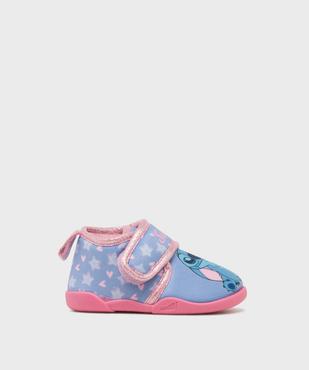 Chaussons en velours à scratch moelleux imprimé fille - Stitch vue1 - LILO & STITCH - GEMO
