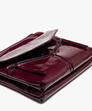 Sac femme rectangle en matière vernie vue4 - GEMO (ACCESS) - GEMO