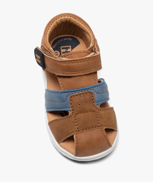Chaussures premiers pas bébé garçon sandales à scratch - Hobiz vue5 - HOBIZ - GEMO