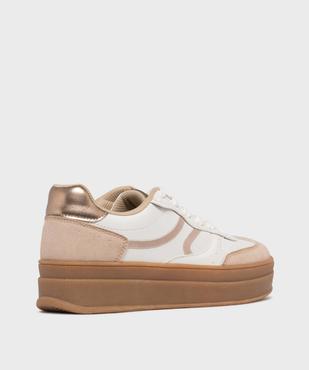 Baskets à plateforme avec touches métallisées femme - Camps United vue4 - CAMPS - GEMO