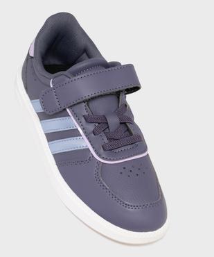 Baskets basses à scratch Breaknet Sleek EL fille - Adidas vue5 - ADIDAS - GEMO