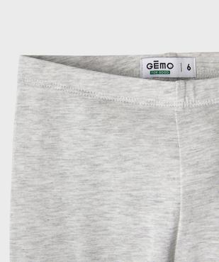 Legging 7/8ème uni à taille élastiquée fille vue5 - GEMO (ENFANT) - GEMO