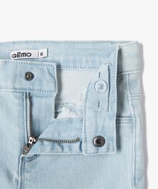 Pantacourt en jean coupe Slim fille vue2 - GEMO 4G FILLE - GEMO