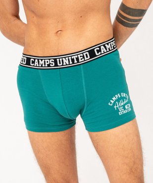 Boxer en coton extensible imprimé homme - Camps United vue2 - CAMPS - GEMO