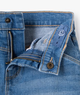 Jupe en jean fille avec jeu de surpiqûres vue2 - GEMO (ENFANT) - GEMO