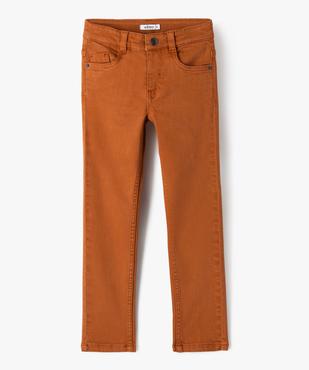 Pantalon uni extensible coupe Slim garçon vue1 - GEMO (ENFANT) - GEMO