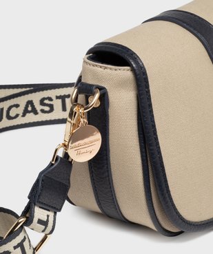 Sac besace en toile avec 2 bandoulière amovibles femme - LuluCastagnette vue3 - LULU CASTAGNETT - GEMO
