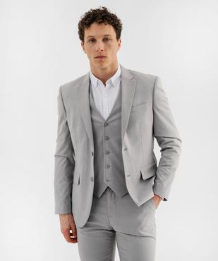 Veste de costume coupe droite en matière extensible homme vue1 - GEMO 4G HOMME - GEMO