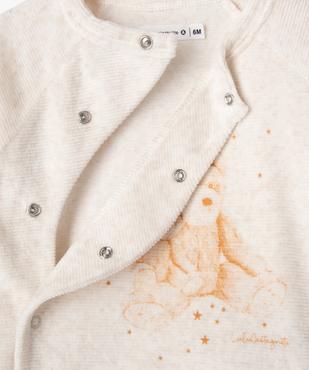 Pyjama en velours 2 pièces bébé garçon - LuluCastagnette vue3 - LULUCASTAGNETTE - GEMO