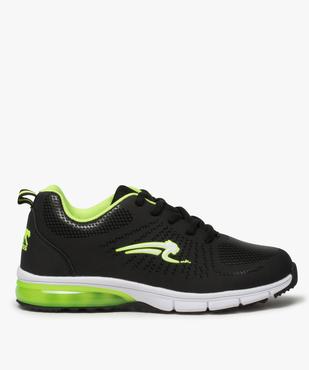 Baskets garçon bicolores à lacets et détails fluo - Airness vue1 - AIRNESS - GEMO