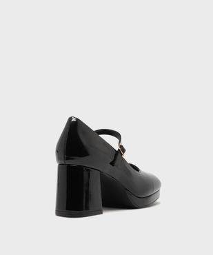 Babies à talon haut et semelle plateforme vernies femme vue4 - FOLLOW ME - GEMO