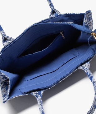 Sac cabas en tissu jacquard motif cachemire vue5 - GEMO (ACCESS) - GEMO