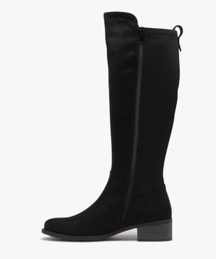 Bottes femme unies à tige souple et élastique  vue3 - VALENTINA BALDA - GEMO