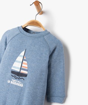 Pyjama sans pieds bébé en jersey  vue3 - GEMO(BB COUCHE) - GEMO