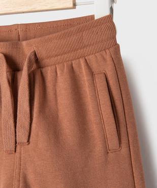 Pantalon de jogging avec ceinture bord-côte bébé garçon vue2 - GEMO 4G BEBE - GEMO