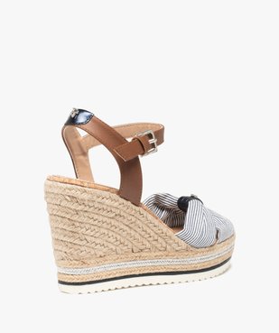 Sandales femme compensées dessus en toile - Tom Tailor vue5 - TOM TAILOR - GEMO