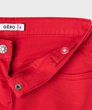Short en coton stretch avec revers fille vue2 - GEMO (JUNIOR) - GEMO