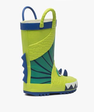 Bottes de pluie garçon à anses motif dinosaure en relief vue4 - GEMO (ENFANT) - GEMO