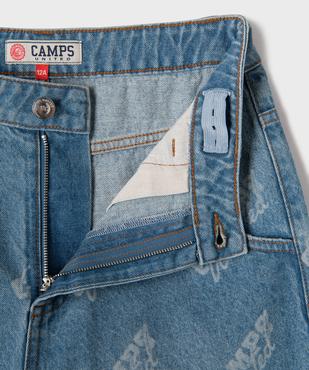 Bermuda en jean coupe large avec taille ajustable garçon - Camps United vue2 - CAMPS - GEMO