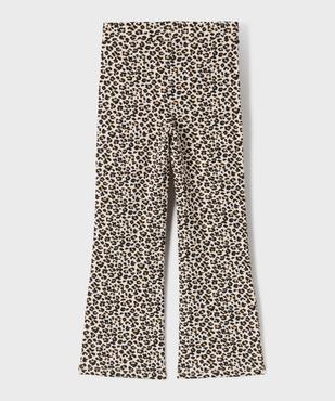 Legging flare en maille bouclette imprimée fille vue3 - GEMO 4G FILLE - GEMO