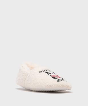 Chaussons slip-on en fourrure imitation femme vue2 - GEMO 4G FEMME - GEMO