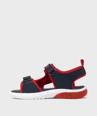 Sandales à scratch look sportswear garçon - Spiderman vue3 - SPIDERMAN - GEMO