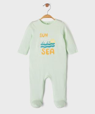 Pyjama en coton à motif estival bébé garçon vue1 - GEMO 4G BEBE - GEMO