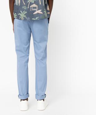 Pantalon chino en coton stretch uni homme vue3 - PREMIER PRIX BY GEMO - GEMO