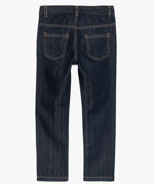 Jean garçon regular ultra résistant à taille élastiquée et coutures aux genoux vue3 - GEMO (ENFANT) - GEMO