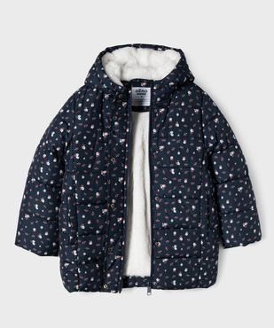 Parka matelassée à capuche doublure chaude fille vue2 - GEMO 4G FILLE - GEMO