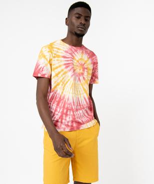 Tee-shirt à manches courtes effet tie and dye homme vue2 - GEMO 4G HOMME - GEMO