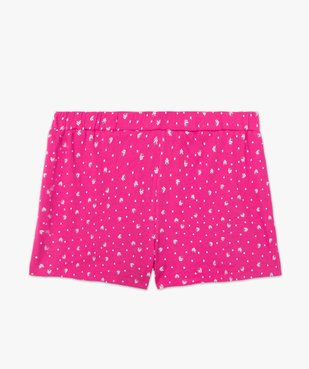 Short de pyjama femme imprimé avec ceinture élastique vue4 - GEMO(HOMWR FEM) - GEMO