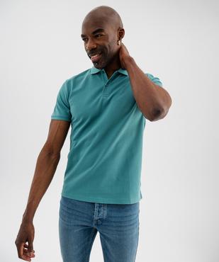 Polo à manches courtes en maille piquée homme vue1 - GEMO 4G HOMME - GEMO