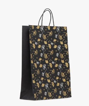 Sac cadeau en papier à motifs fleuris scintillants vue1 - GEMO (ACCESS) - GEMO