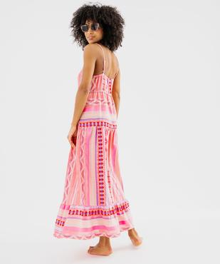 Robe longue et ample à fines bretelles femme vue5 - GEMO(FEMME PAP) - GEMO