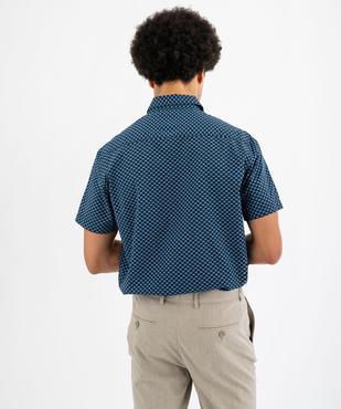Chemise à manches courtes imprimée homme vue3 - GEMO (HOMME) - GEMO