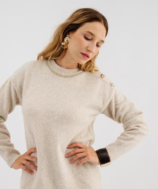 Robe pull en maille femme vue2 - GEMO 4G FEMME - GEMO