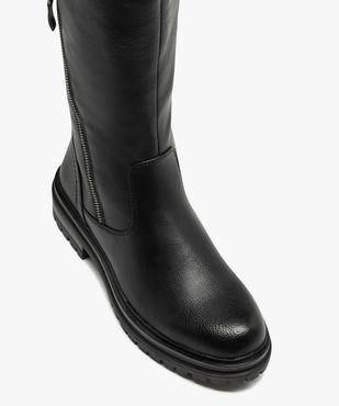 Bottes esprit biker à semelle crantée femme vue5 - GEMO (CASUAL) - GEMO