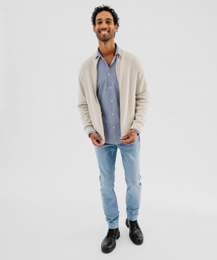 Gilet zippé à col montant homme vue4 - GEMO (HOMME) - GEMO