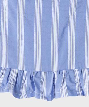 Short à rayures avec volants fille vue3 - GEMO (ENFANT) - GEMO