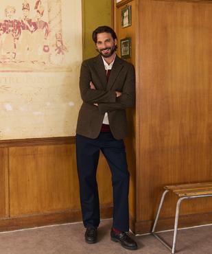 Pantalon chino en twill de coton uni homme - LuluCastagnette vue5 - LULUCASTAGNETTE - GEMO