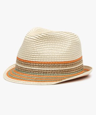 Chapeau fille trilby à rayures vue1 - GEMO (ENFANT) - GEMO
